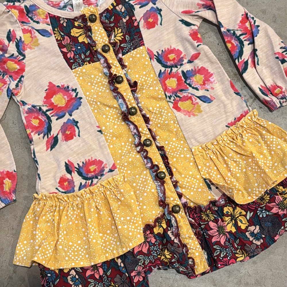 Floral Patchwork Kids Top
